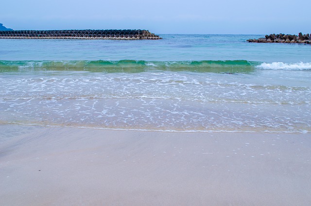 青い海